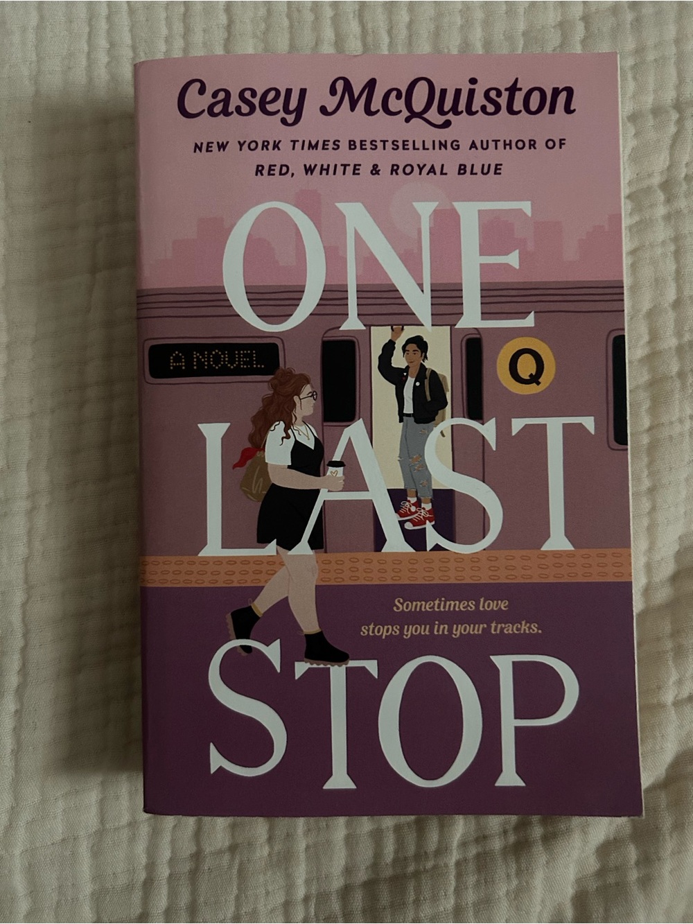 One Last Stop - Pink Paperback Novel
